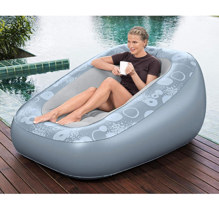 Bestway Comfi Cube Deluxe Inflatable Lounge Chair Touch Of Sophistication