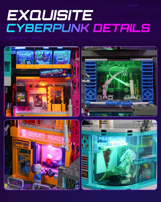 Lumibricks L9095 / 17005 Cyberpunk Neon City 2580Pcs Building Bricks LED