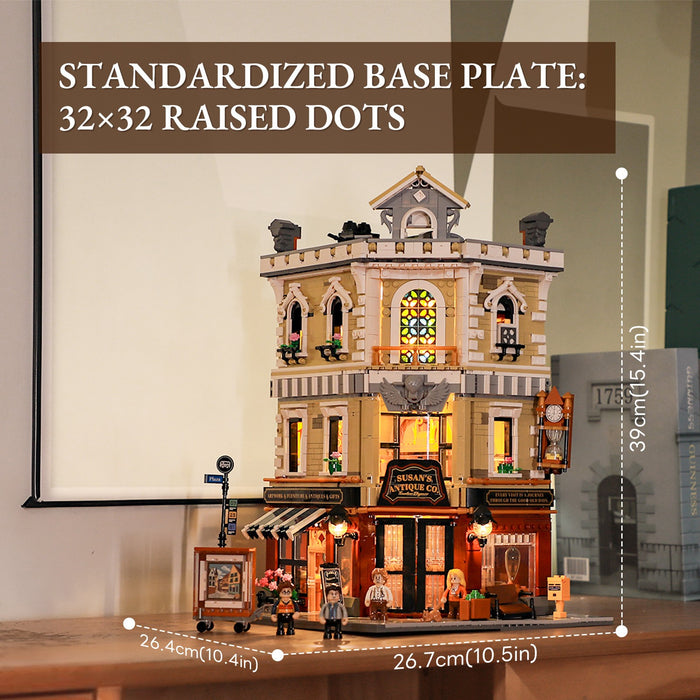 Lumibricks 15003 F9033 Antique Shop Town Life 2847Pcs LED Brick Set