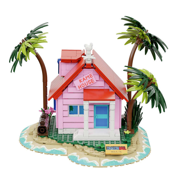 Pantasy Dragon Ball Kame House Construction With Acrylic Figures Set Model Toy 87002