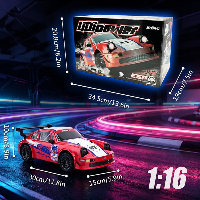 UDI Brushless 1:16 4x4 Remote Control RC Racing Drifting Car Light UD1607Pro