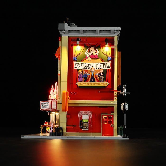 Lumibricks 15004 F9056 Balcony Theatre Town Life 2445Pcs LED Brick Set