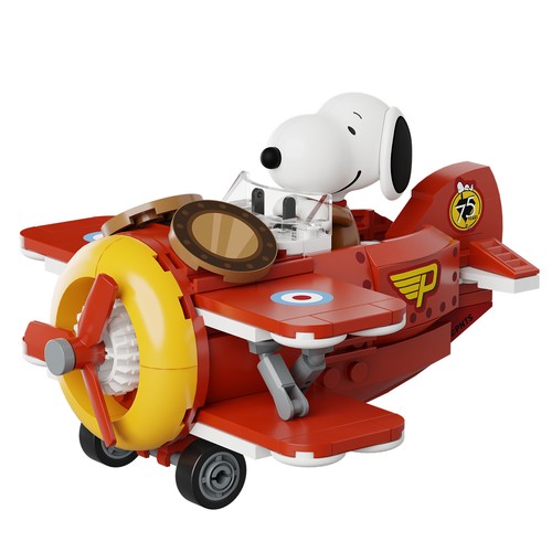 Pantasy Peanuts Snoopy Building Block Set Choice Biplane / School Bus