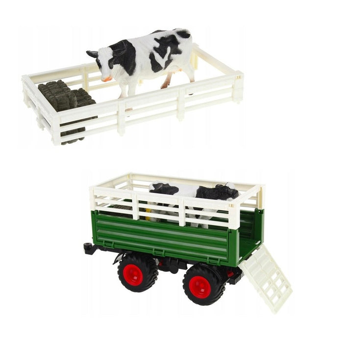 Electronic Remote Control Tractor 2.4Ghz RC Fork Loade Gyro Rake Trailer