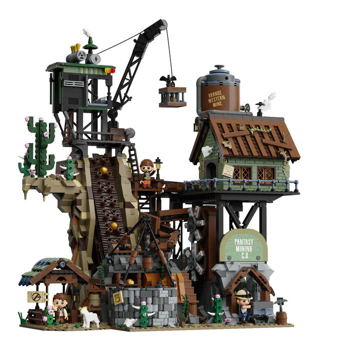 Pantasy Retro Collection Western Mine Construction Set Model Toy Kit #85025