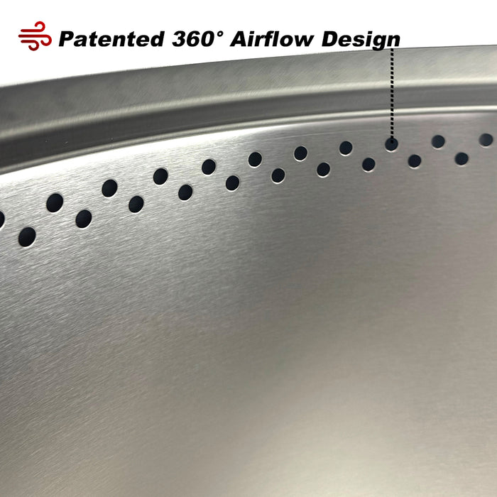 TOW Smokeless Fire Pit 15inch Wood Burning Fireplaces Portable Outdoor Bonfire Firepit with Stand, Backyard, Patio & Camping, Stainless Steel, Easy Ignition & Setup