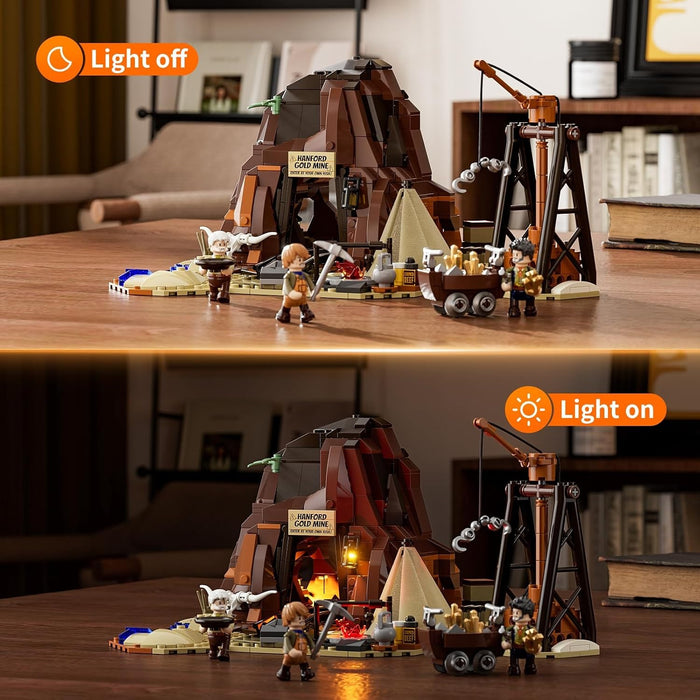 Lumibricks Old West Gold Mine 14009 F9077 658PCS LED Building Blocks AU STOCK