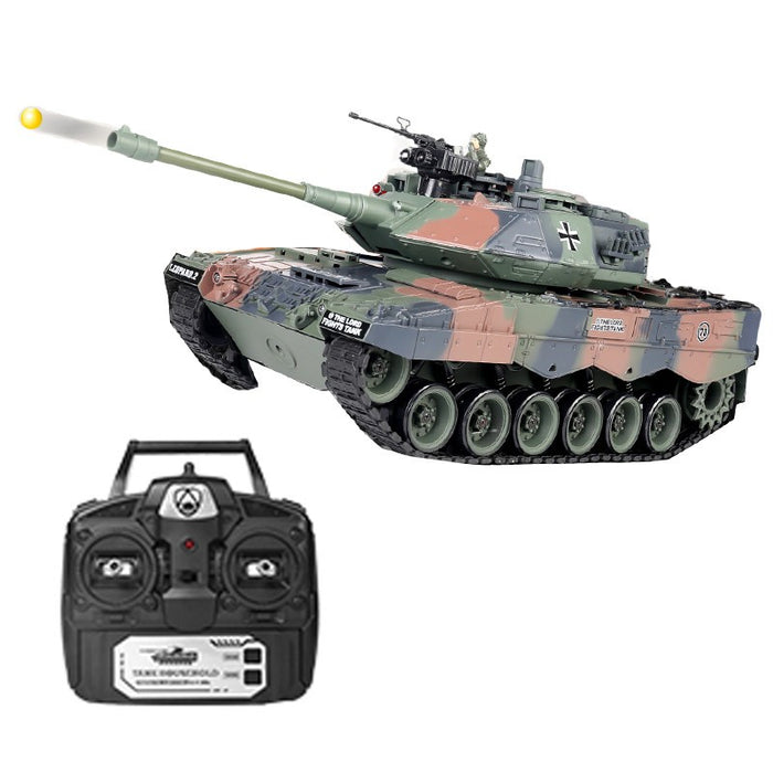 Brother Tank Rc Tank 1:18 German Leopard 2 Camo/German Tiger 1 Grey 2.4ghz