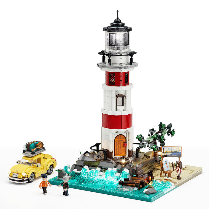 Lumibricks L90Lumibricks 18007 L9113 Sunrise Lighthouse Road Trip 1632Pcs LED Br