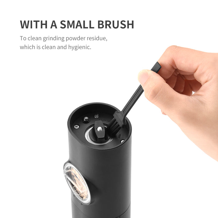 Electric Pepper Grinder &amp; Salt Mill Set - USB Rechargeable, Adjustable Coarseness, Ceramic Grinder, LED Light, Spice Mill for Pepper, Salt, Herbs