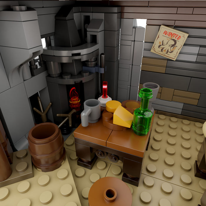 Pantasy Retro Series The Pirate's Pub Building Block Construction Set DIY Model