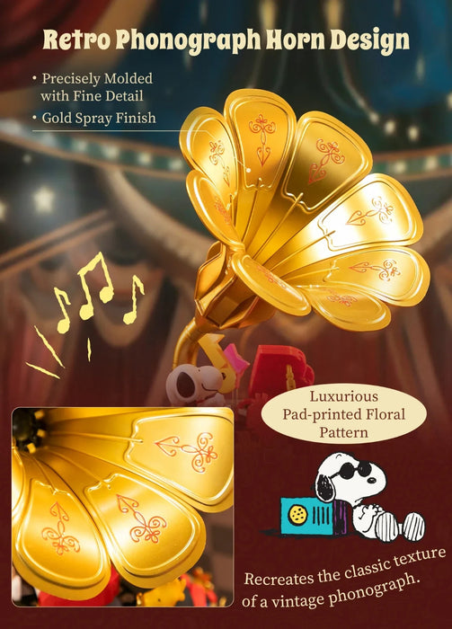 Pantasy Peanuts Snoopy, Phonographe (86911) Set construction figurine Pantasy