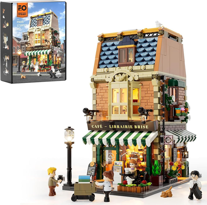 Lumibricks Book Cafe 15002 F9031 Town Life Series 1718PCS LED Building Blocks
