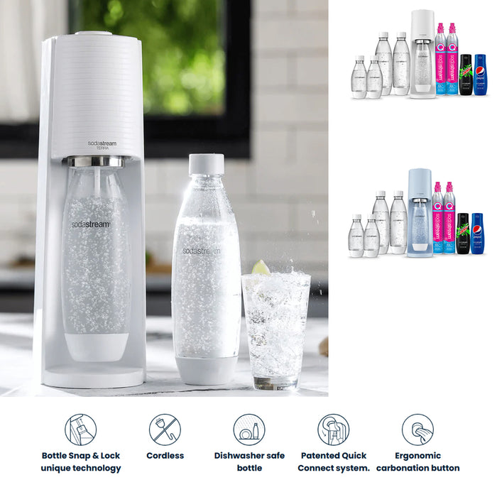 SodaStream Terra Sparkling Water Maker Co2 Technology Quick Connect 2Color AU STOCK