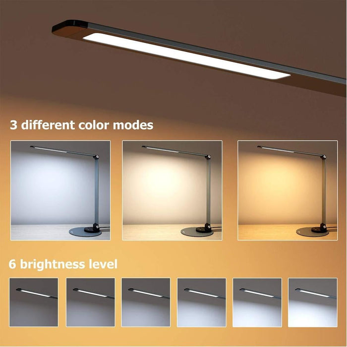 TaoTronics DL22 Aluminium Alloy Dimmable Led Desk Lamp 3Color 6Brightness Levels