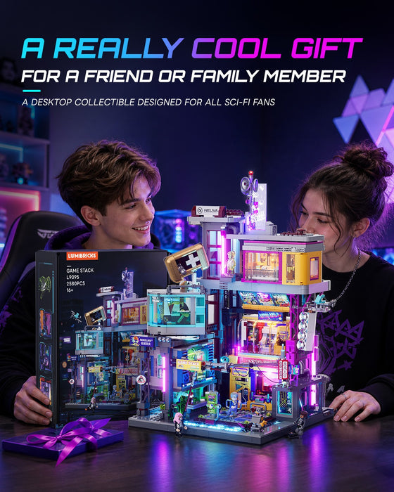Lumibricks L9095 / 17005 Cyberpunk Neon City 2580Pcs Building Bricks LED