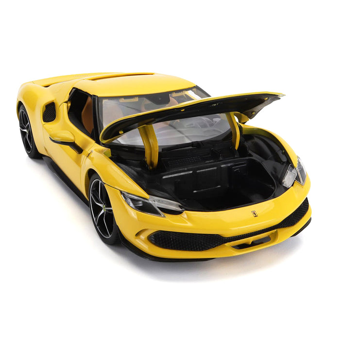 Maisto 1:18 Scale Car Model Ferrari 296 GTB Yellow Metallic Diecast Plastic Part