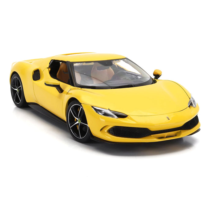 Maisto 1:18 Scale Car Model Ferrari 296 GTB Yellow Metallic Diecast Plastic Part