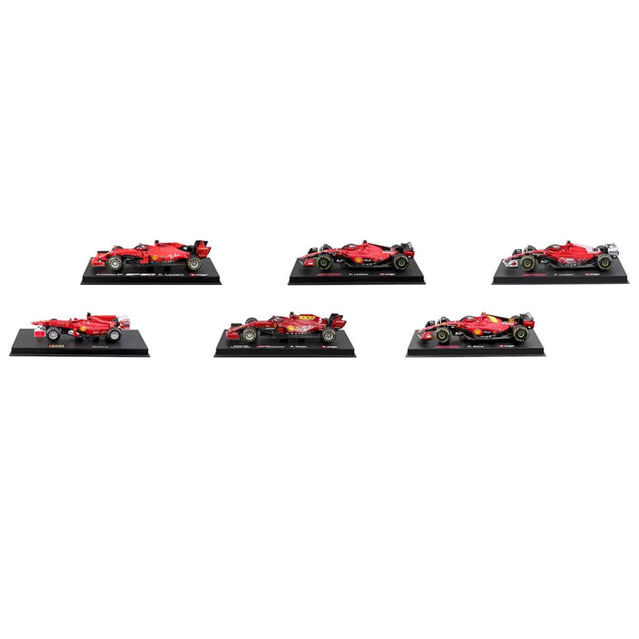 Burago 1:43 Formula Racing Die Cast With Plastic Part 6 Pack Ferrari Car Model Trade Me