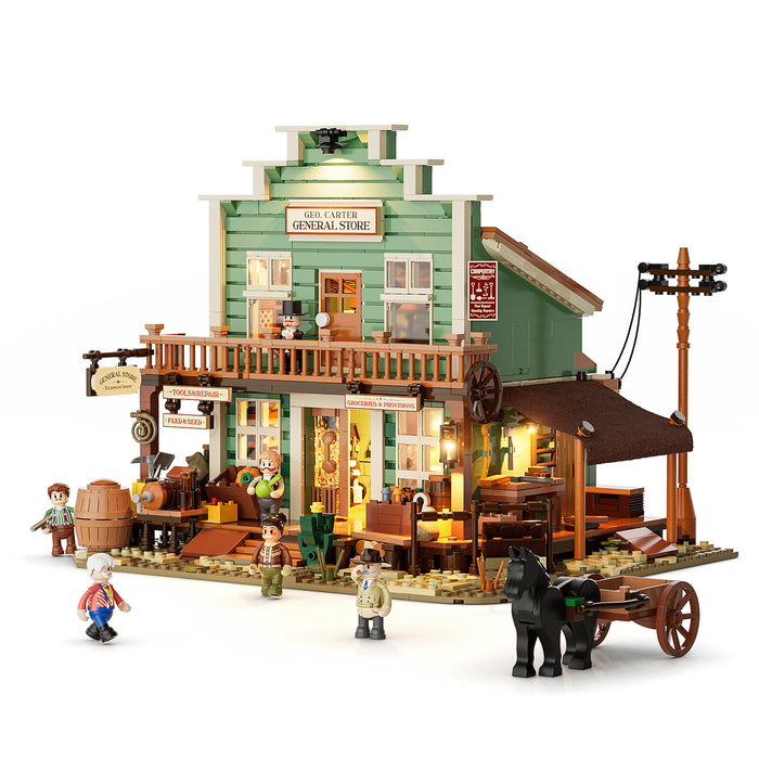 Lumibricks Old West General Store 14007 F9057 1895PCS LED Building Blocks
