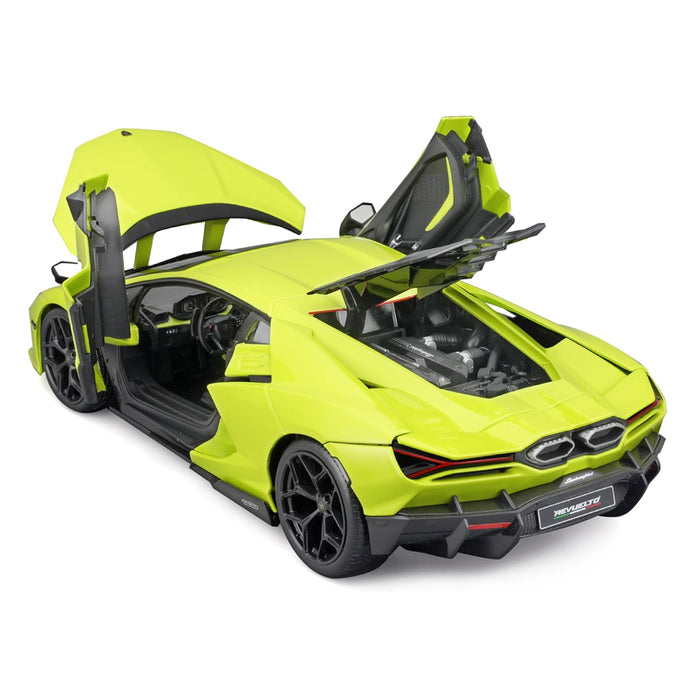 Maisto 1:18 Scale Lamborghini Revuelto Light Green Car Model Metallic Diecast With Plastic Part