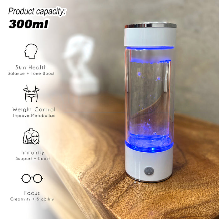 300ml H2 Hydrogen Water Bottle Alkaline Ionizer High compatibility AU