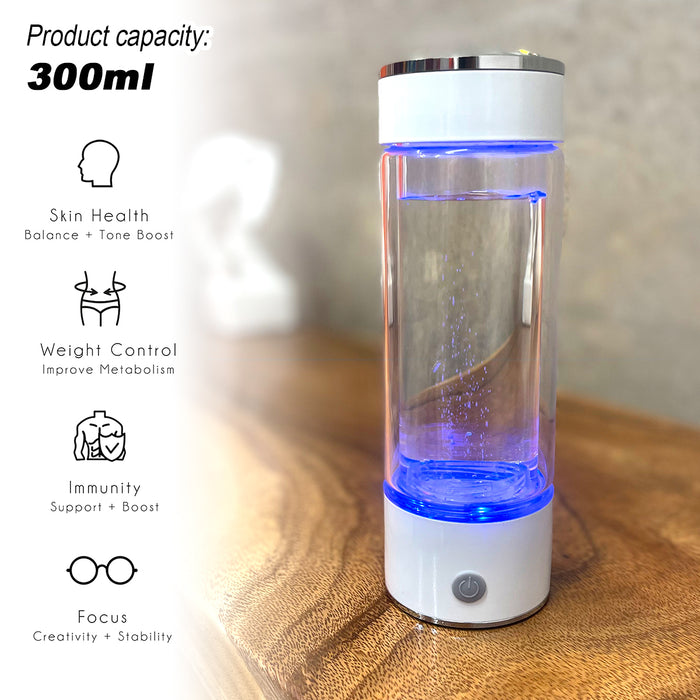 300ml H2 Hydrogen Water Bottle Alkaline Ionizer High compatibility AU