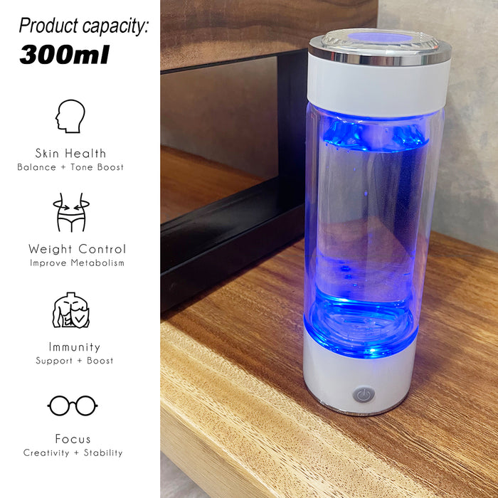 300ml H2 Hydrogen Water Bottle Alkaline Ionizer High compatibility AU