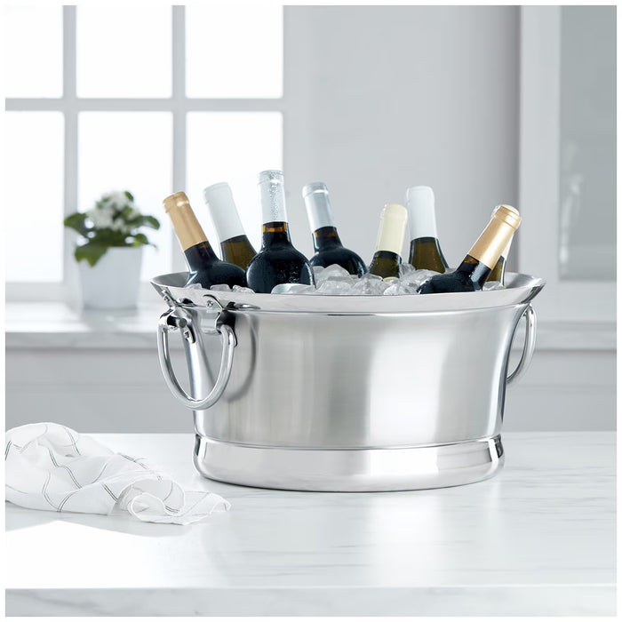 Oneida Stainless Steel ICE Tub 15L Basket Large Double Walled Beverage Party