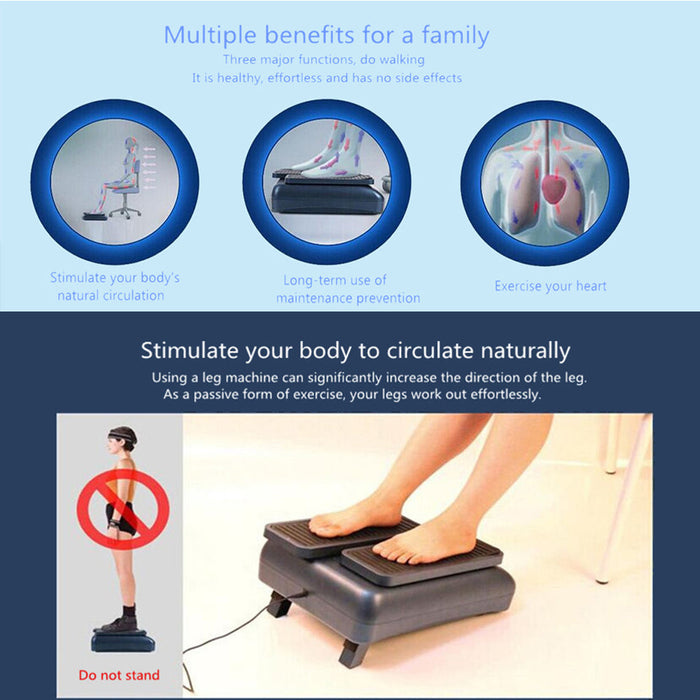 FORCE Legs Seated Walking Machine Leg Trainer Device Fitness Healthy Blue Exerciser Massager Trade Me