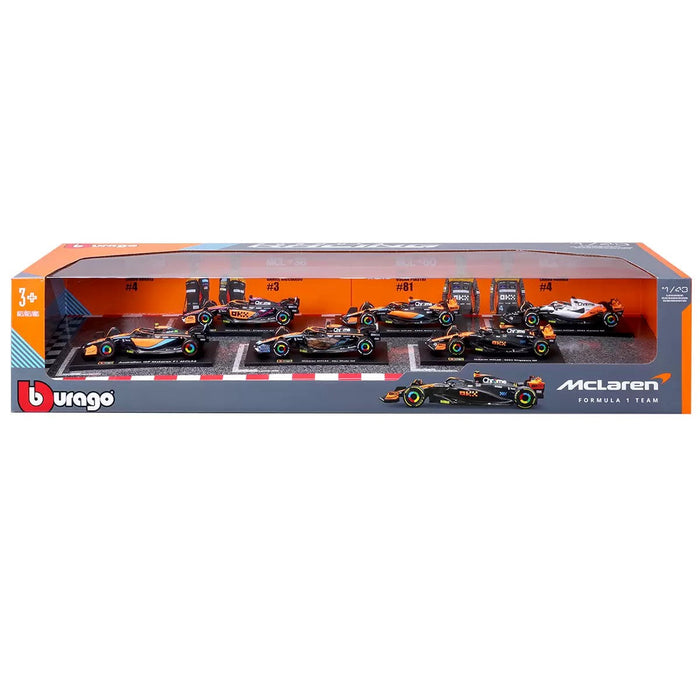 Burago 1:43 Formula Racing Die Cast With Plastic Part Mclaren 6 Pack Car Model Trade Me