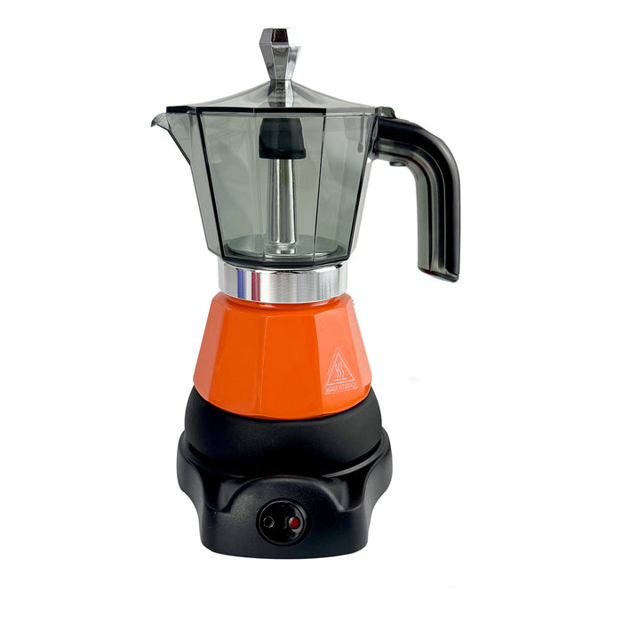 Mornest Electric Moka Coffee Maker Espresso Italian Classic Auto power off for Home 3/6Cups