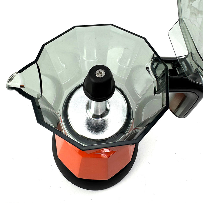 Mornest Electric Moka Coffee Maker Espresso Italian Classic Auto power off for Home 3/6Cups