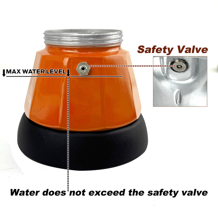 Mornest Electric Moka Coffee Maker Espresso Italian Classic Auto power off for Home 3/6Cups