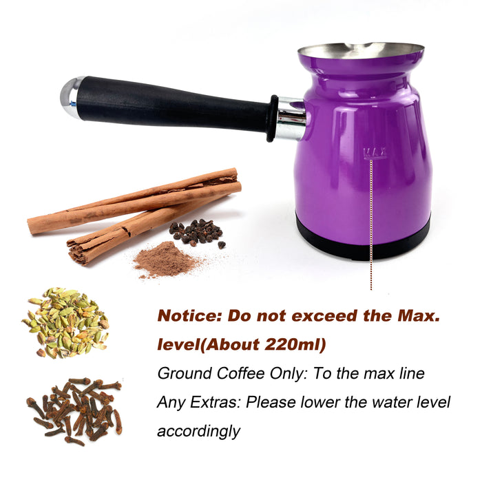 Mornest Electric Turkish Greek Arabic Coffee Maker New Automatic Sensor Anti Overflow 200ml