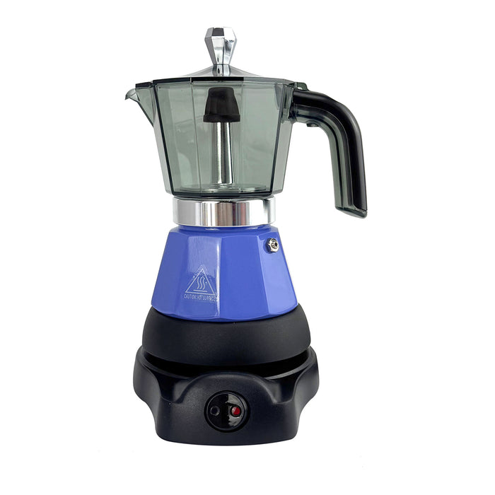 Mornest Electric Moka Coffee Maker Espresso Italian Classic Auto power off for Home 3/6Cups