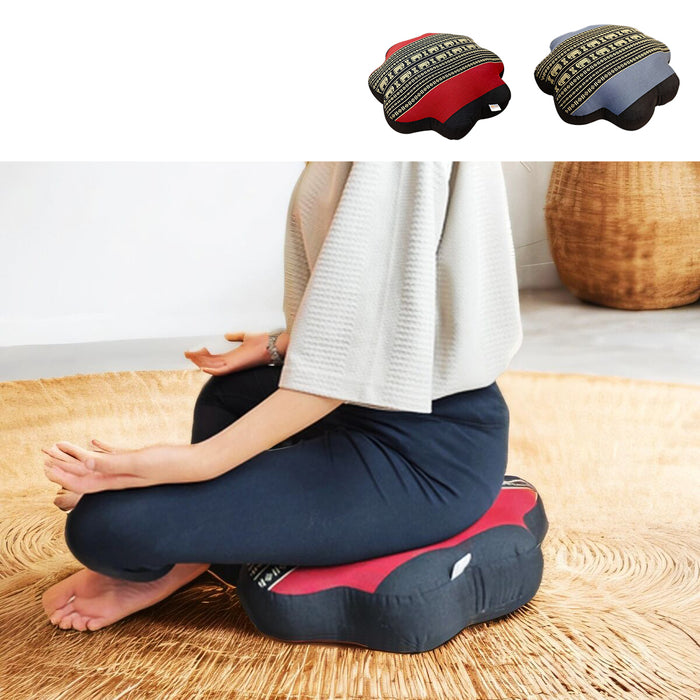 48x14 cm 8-Petal Ergo-Design Zafu Meditation Cushion 100% Organic Kapok Fiber