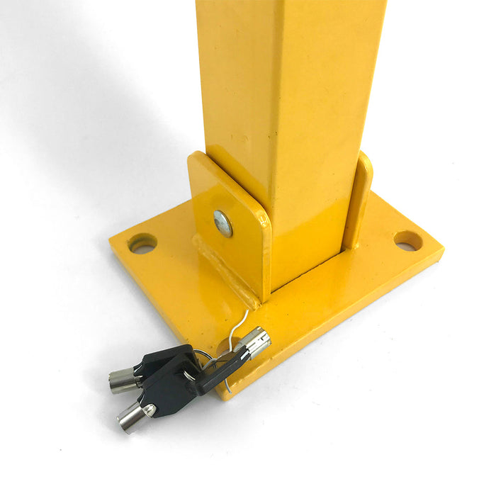 Parkero Square Heavy Duty Fold Down Security Parking Post Lock Safety Barrier 3 Keys Trade Me