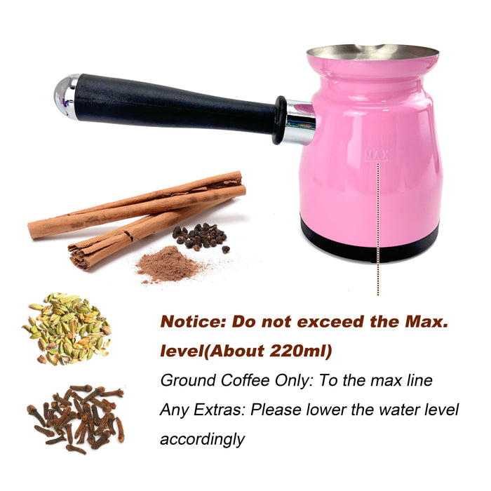 Mornest Electric Turkish Greek Arabic Coffee Maker New Automatic Sensor Anti Overflow 200ml