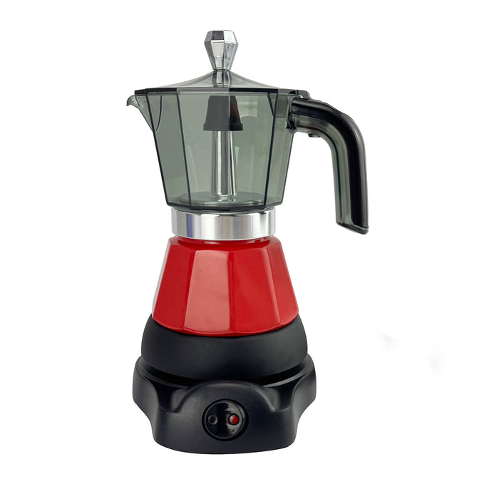 Mornest Electric Moka Coffee Maker Espresso Italian Classic Auto power off for Home 3/6Cups
