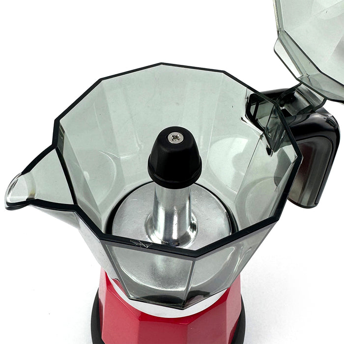 Mornest Electric Moka Coffee Maker Espresso Italian Classic Auto power off for Home 3/6Cups