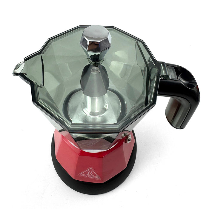Mornest Electric Moka Coffee Maker Espresso Italian Classic Auto power off for Home 3/6Cups