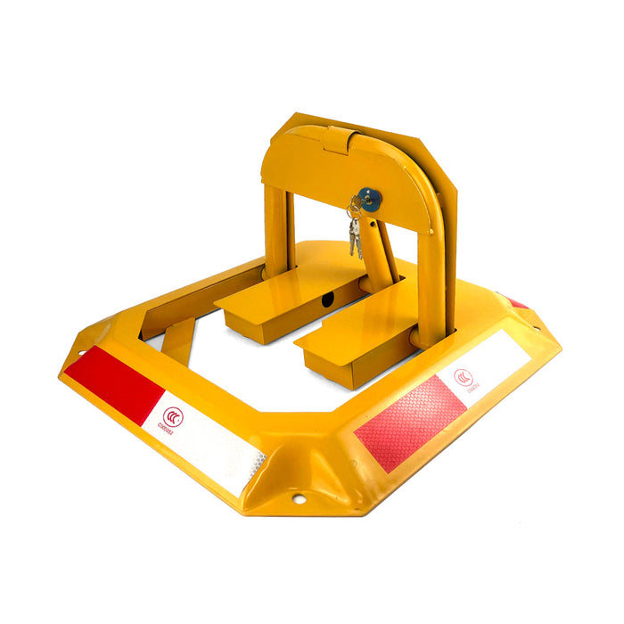 Parkero Rectangle Fold Down Vehicle Parking Lock - Heavy-Duty Safety Barrier locker Car Parking Lock Vehicle Security Trade Me