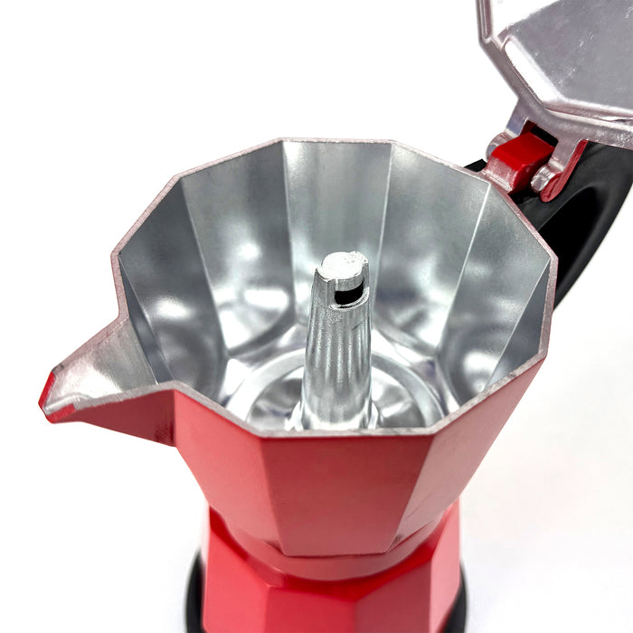 Mornest Electric Aluminium Moka Coffee Maker Espresso Italian Classic auto power off Home 3/6Cups