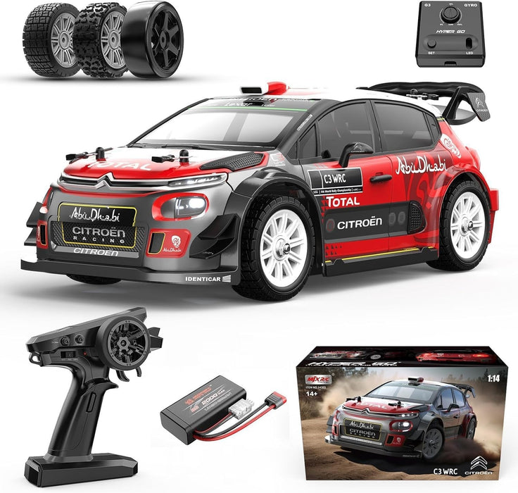 1/14 Citroen C3 WRC Fast RC Cars for Adults, Max 40mph Brushless RC Drift Car