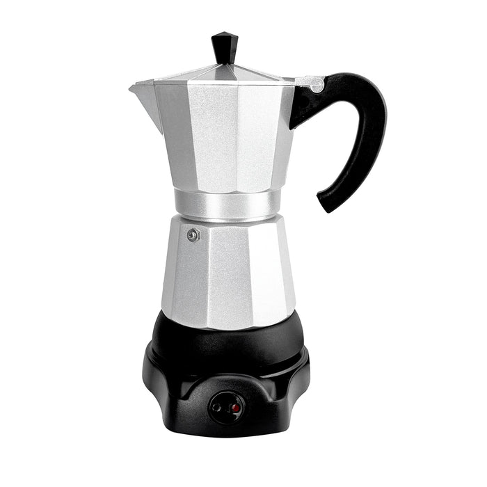Mornest Electric Aluminium Moka Coffee Maker Espresso Italian Classic auto power off Home 3/6Cups
