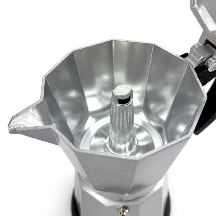Mornest Electric Aluminium Moka Coffee Maker Espresso Italian Classic auto power off Home 3/6Cups