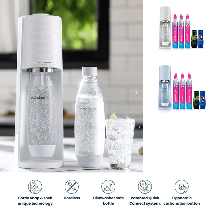 SodaStream Terra Sparkling Water Maker Co2 Technology Quick Connect 2Color AU STOCK