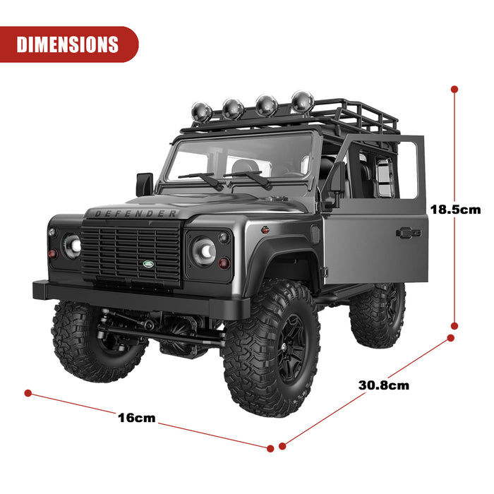 Land Rover Defender 90 RC Crawler 1/14 Scale Remote Control Grey Double Eagle