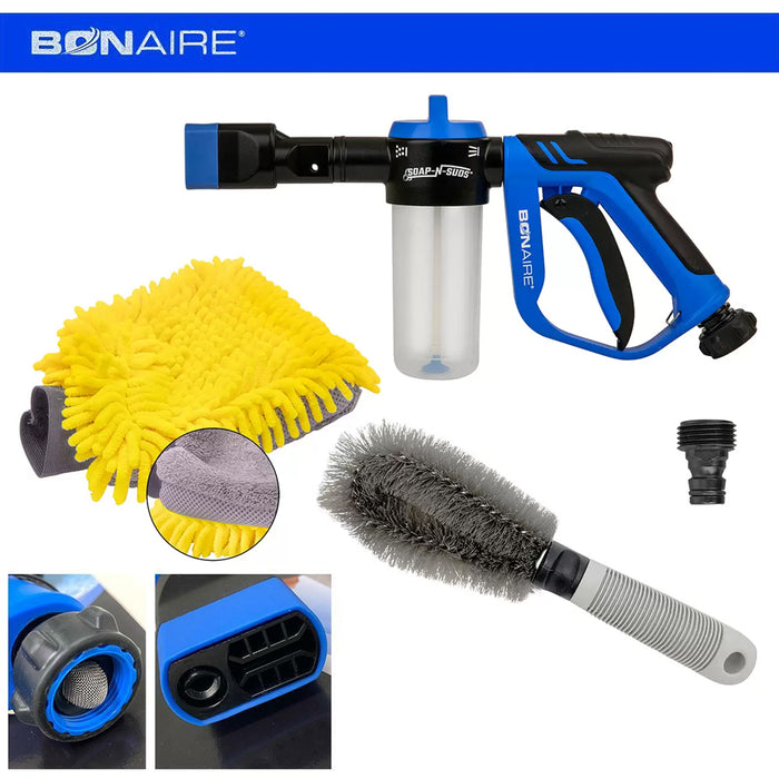 BonAire Soap N Suds Foaming Wash Gun Kit Deep Cleaning For Foam Scrub Rinse AUSTOCK